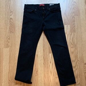 Guess Men’s Ultra Slim McCrae Fit Black Denim Jeans 33x30